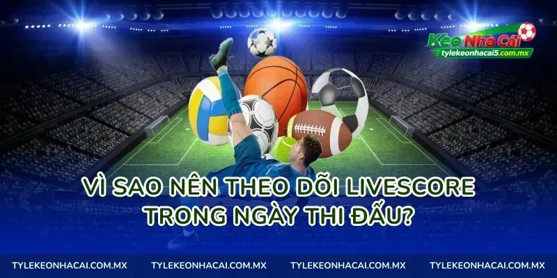 Vì sao nên theo dõi livescore trong ngày thi đấu?